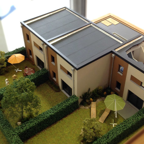 Maquette maison cube