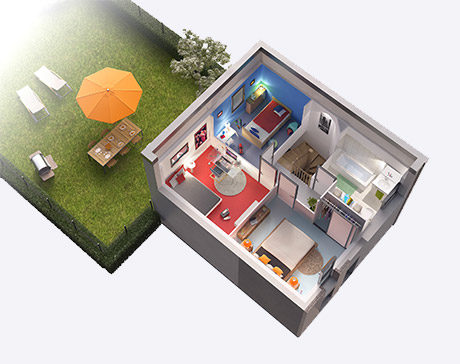 1er étage maison Cube