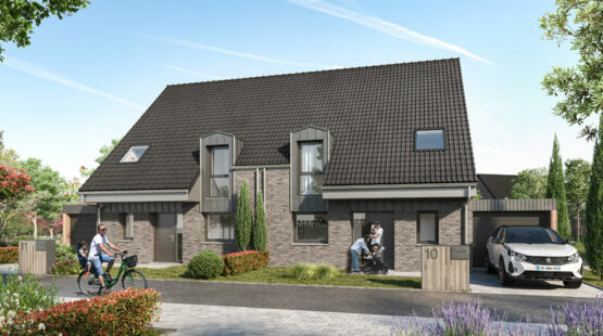 maison neuve en briques à Seclin