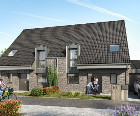 maison neuve en briques à Seclin
