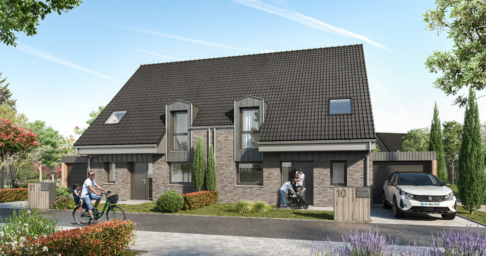maison neuve en briques à Seclin
